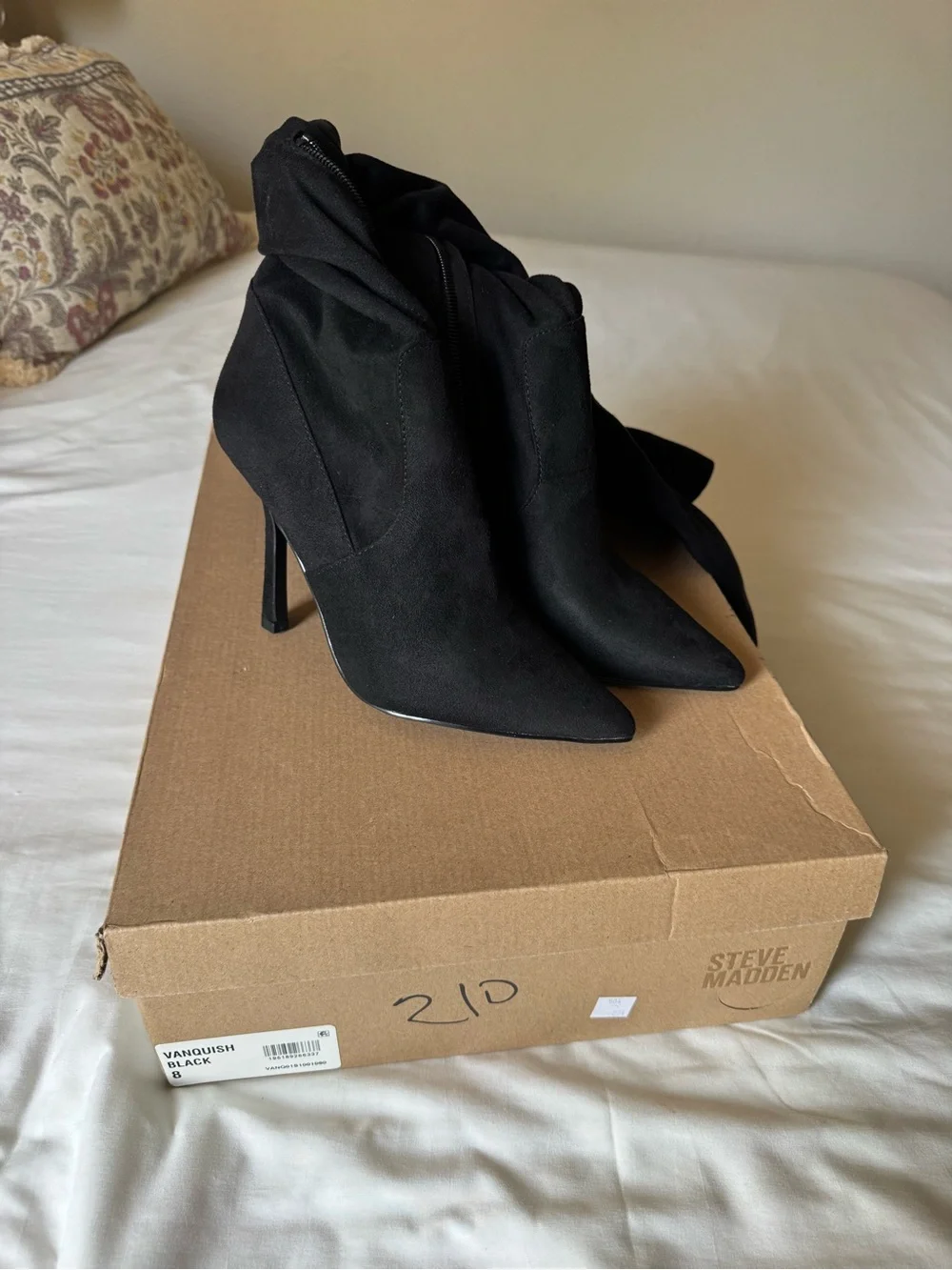 Steve Madden Black Over-the-Knee Stiletto Boot